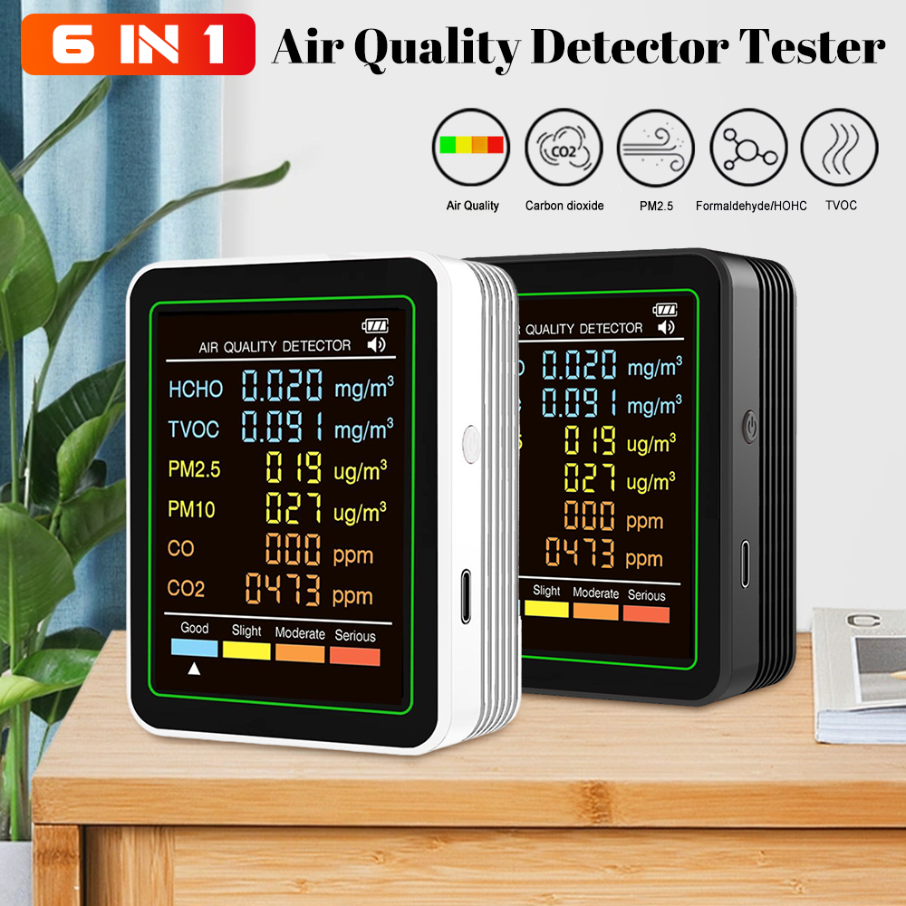 Woodworking App - 6in1 Air Quality Detector Tester Real-Time