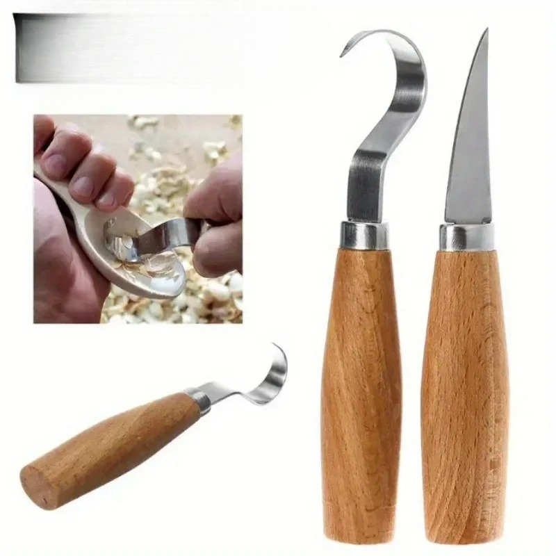 Woodworking Knife - Wood Carving Knife Chisel Hook Knife
