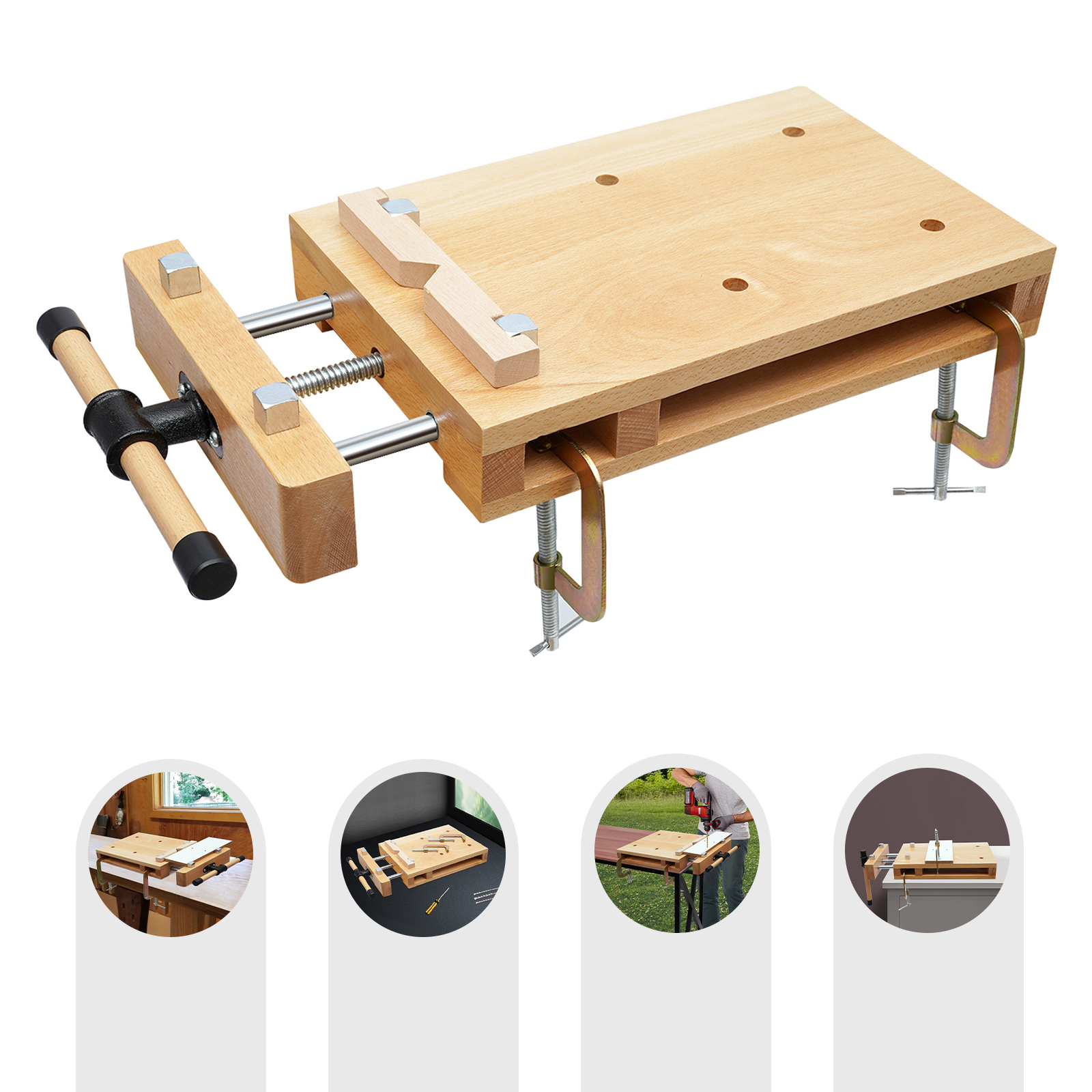 Woodworking Vise For Workbench - Wood Vise Workbench, Portable Desktop Woodworking