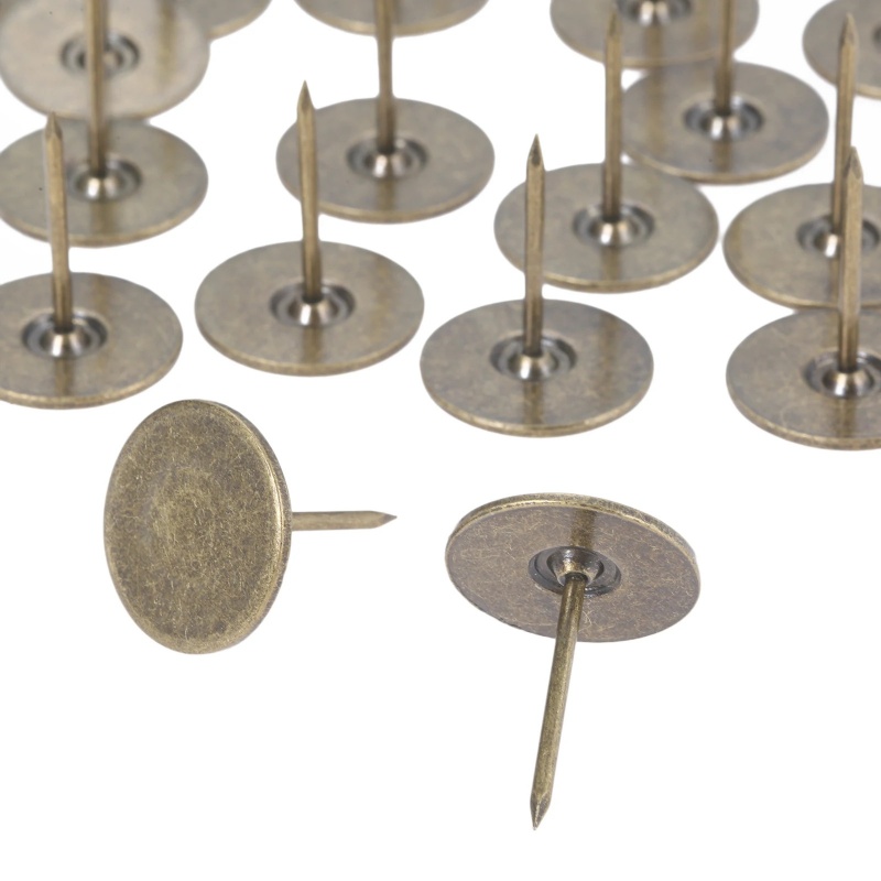 Woodworking Projects Art - Chrome bronze flat head nails, smooth