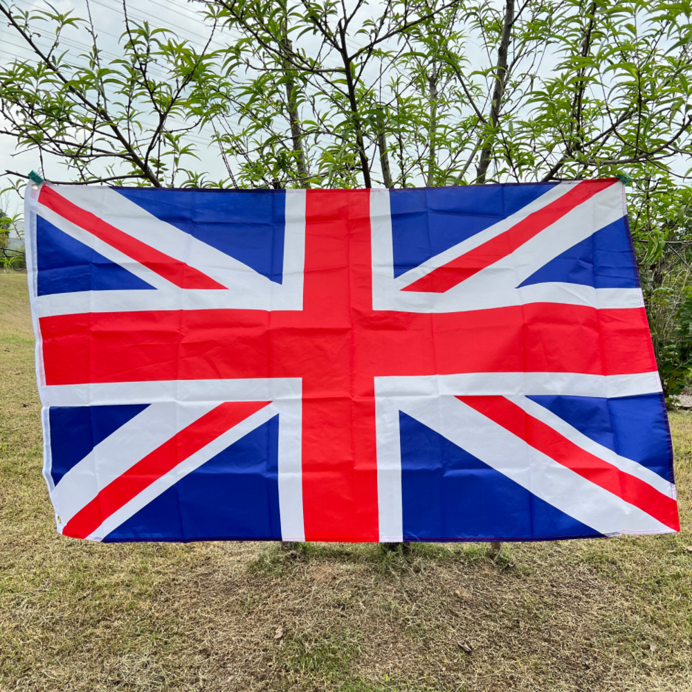 Woodworking Uk - British Flag 90x150cm polyester hangs high