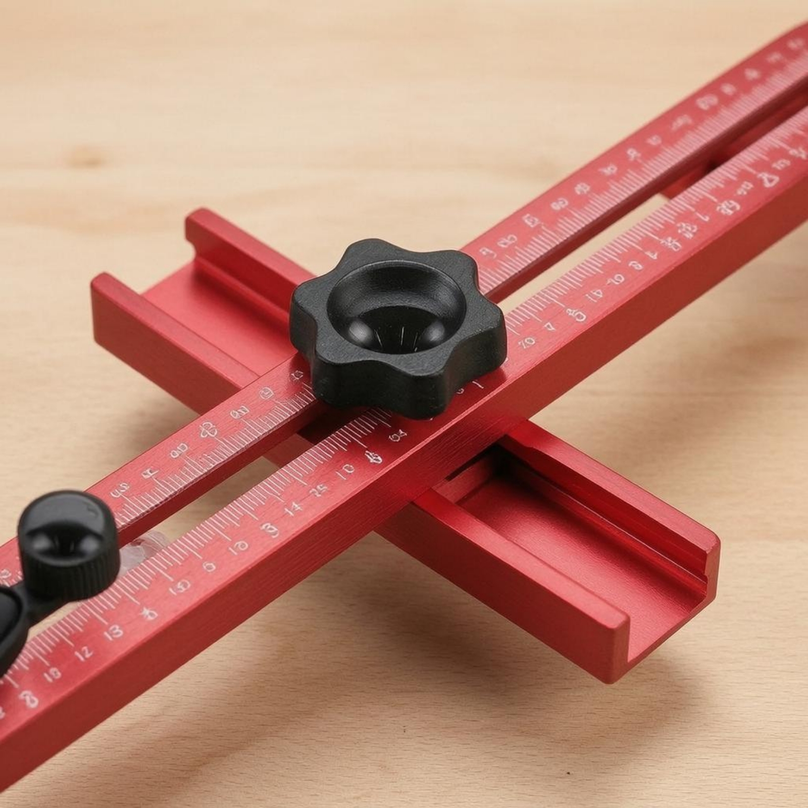 Woodworking Jig - Woodworking Routing Guide Measuring Arm Adjustable