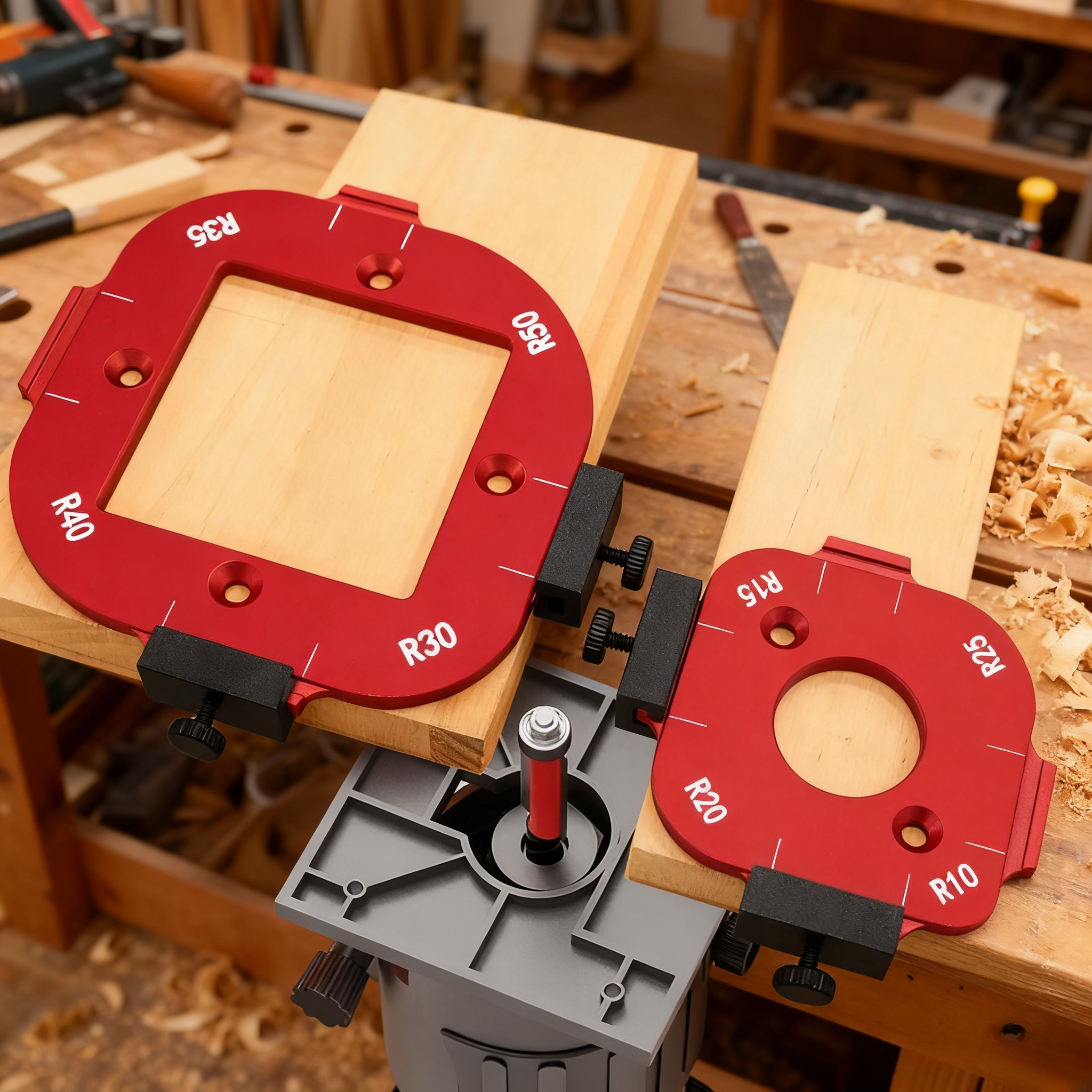 Woodworking Jig - 2pcs Woodworking Router Corner Radius Arc