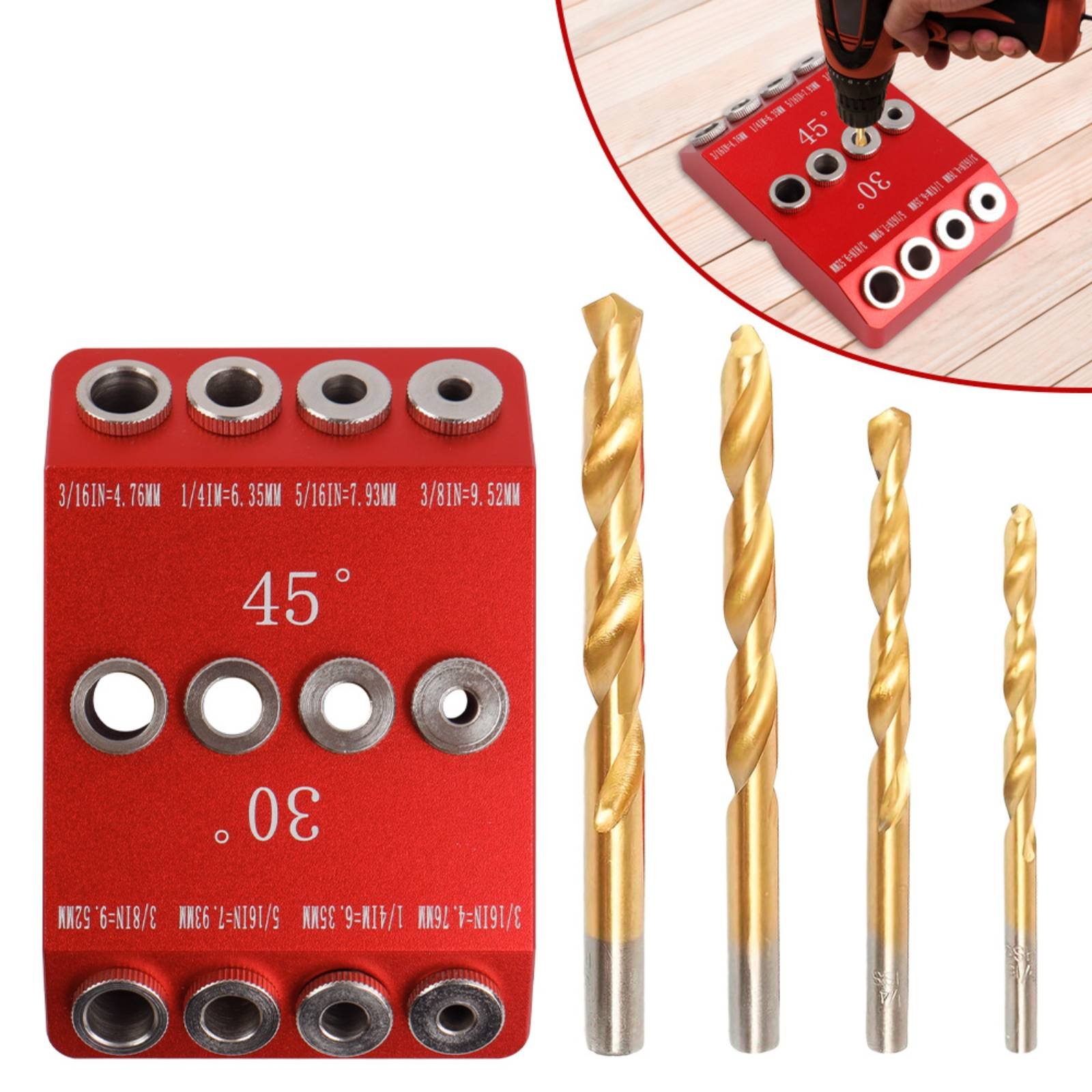 30 45 Degree Drill Guide Alumi – Woodworking Jig recenzja i cena