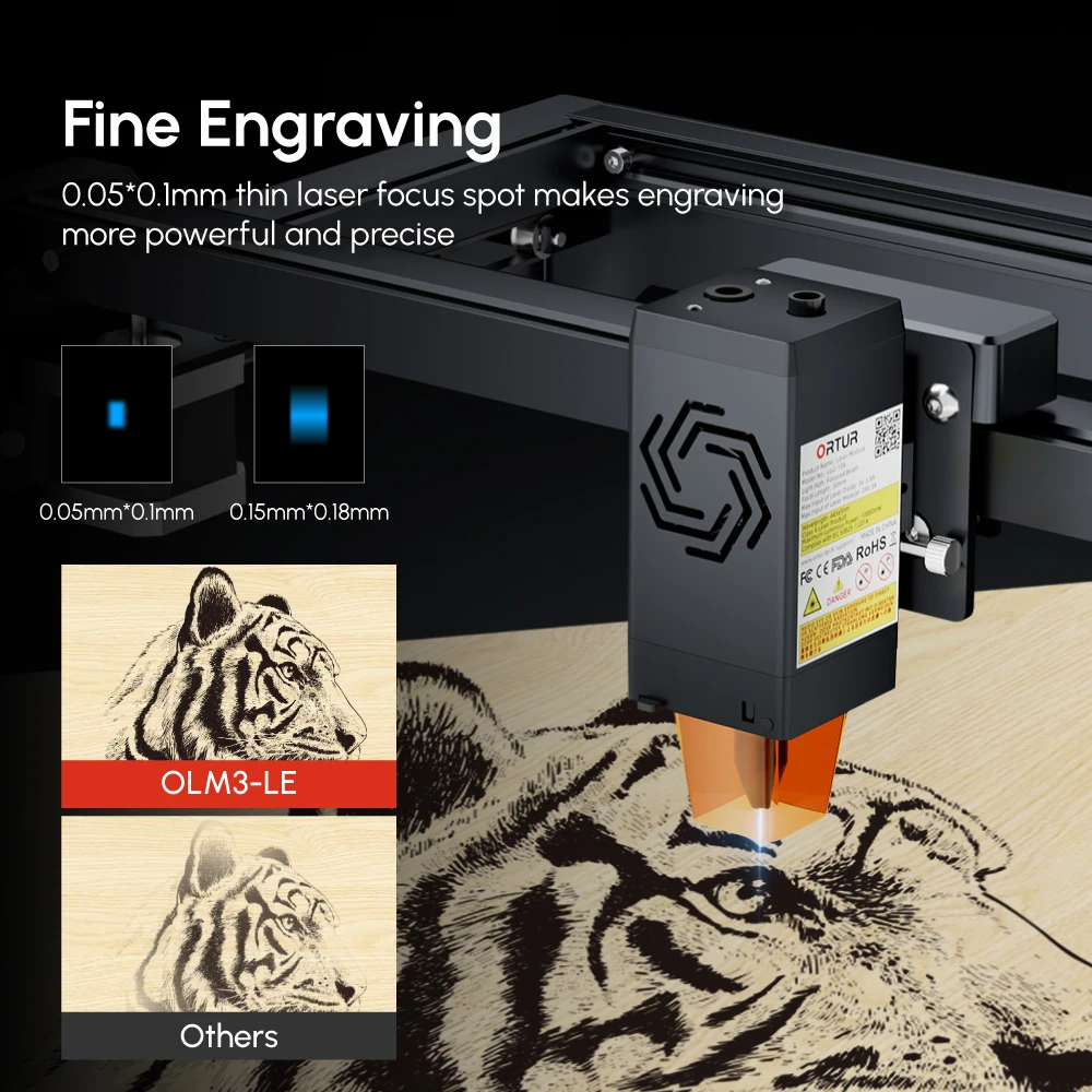 ORTUR OLM3 LE 10w Laser Engrav – Woodworking App recenzja i cena
