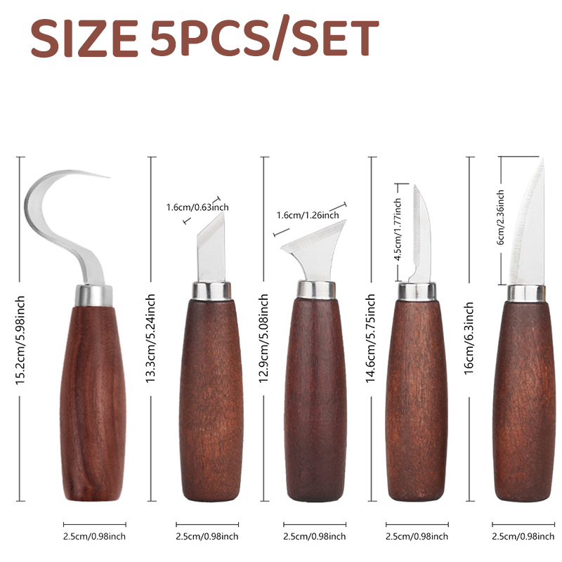 5pcs tools for wood carving Ch – Woodworking Knife recenzja i cena