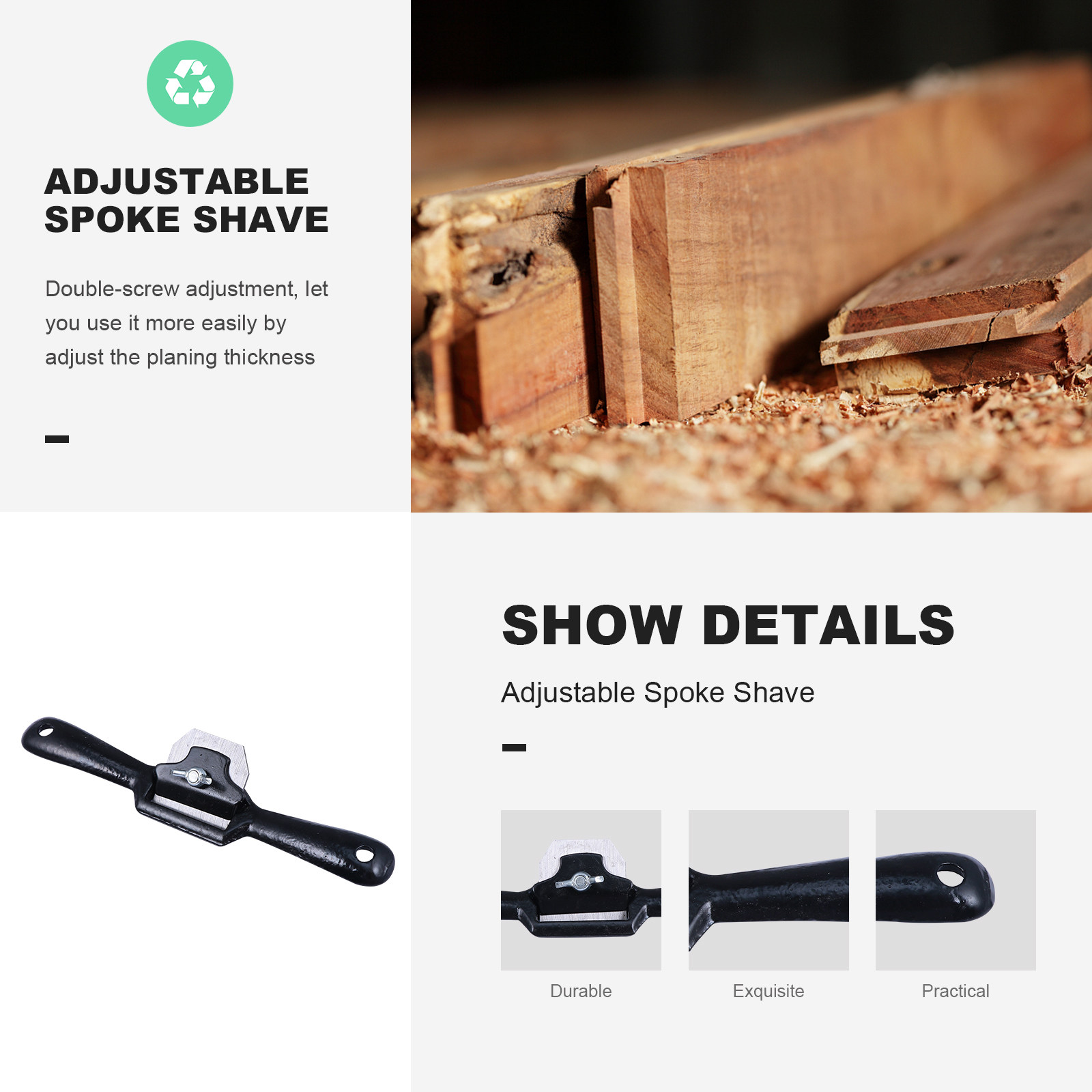 2 Pieces Adjustable Spokeshave – Spokeshave Flat recenzja i cena