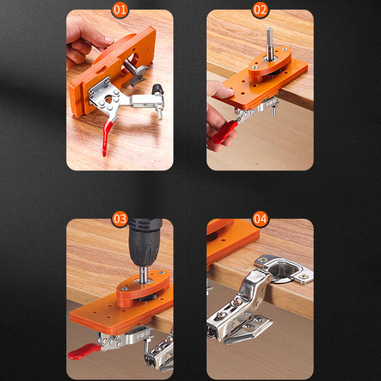 35mm Hinge Drilling Jig Long-L – Woodworking Carpenter recenzja i cena