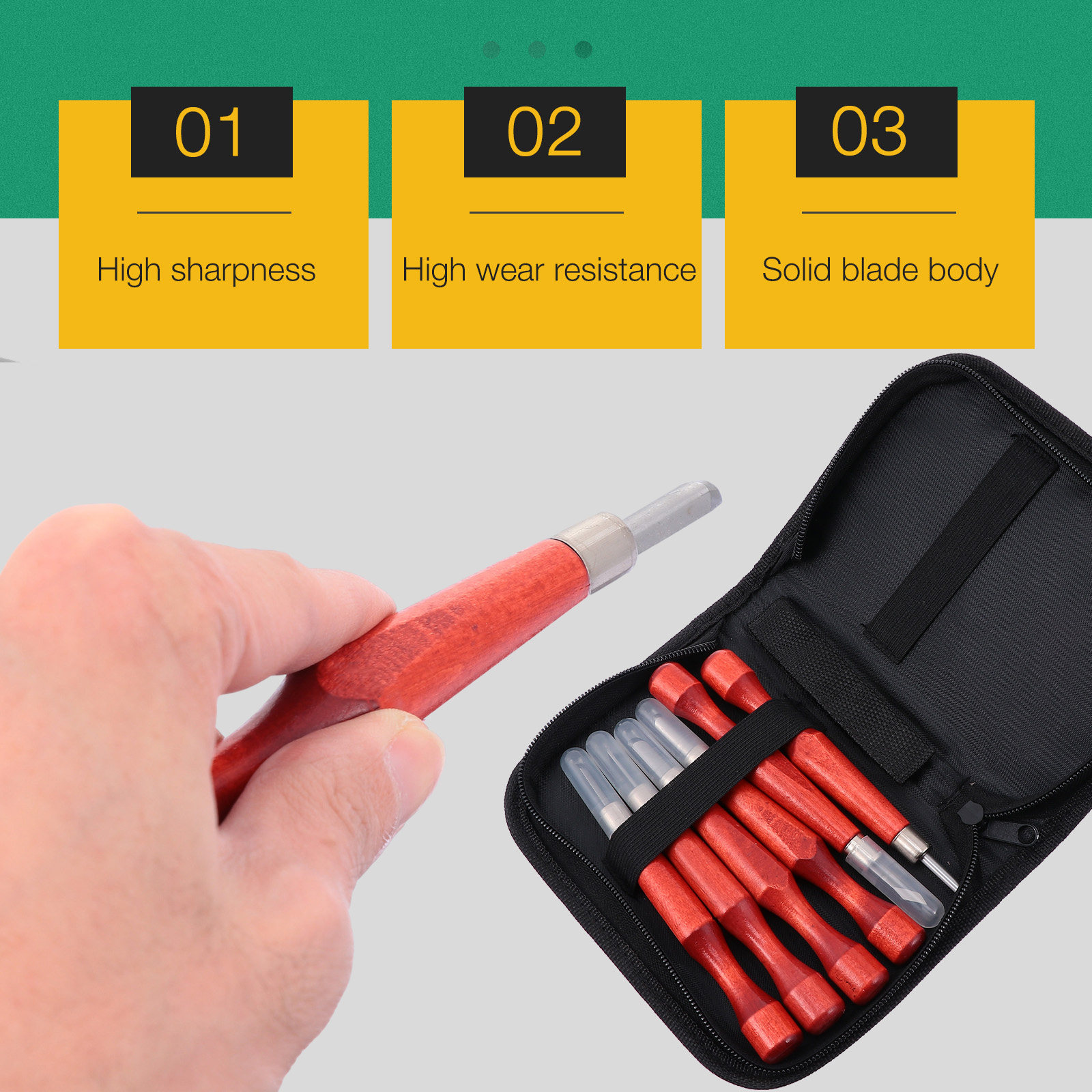 6Pcs Wood Carving Tools Set Pr – Woodworking Knife recenzja i cena