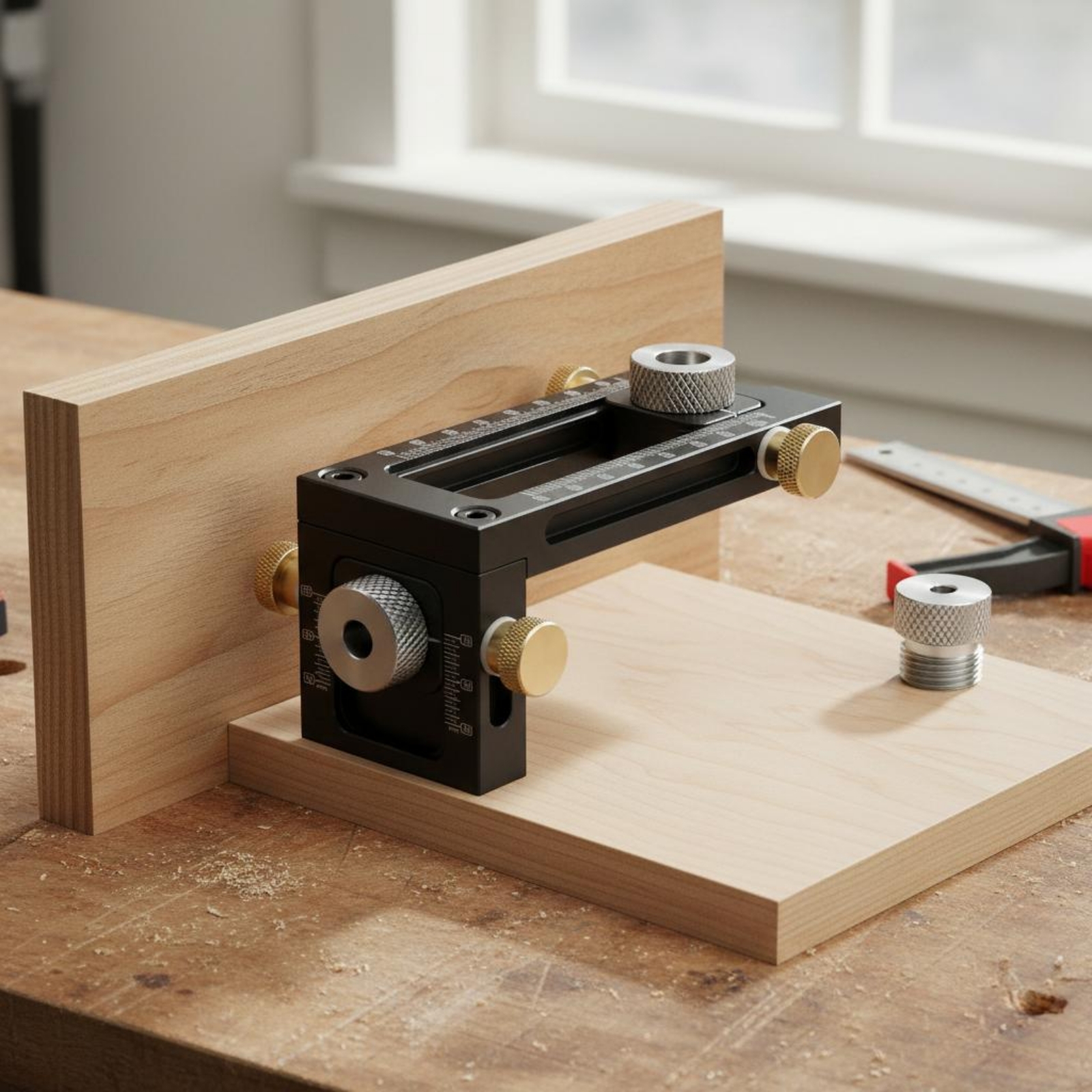 Adjustable Drilling Guide Meas – Woodworking Jig recenzja i cena