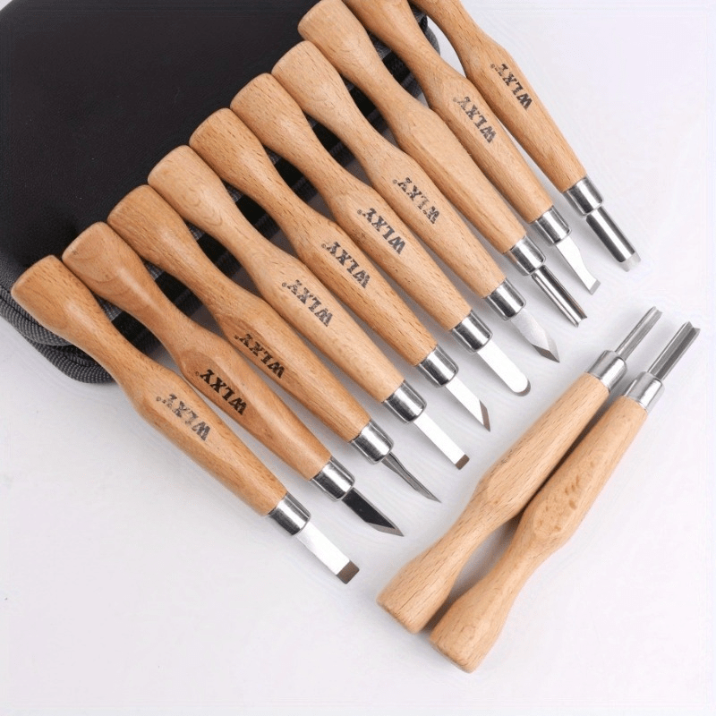 Set Of 12 Professional Wooden  – Woodworking Knife recenzja i cena
