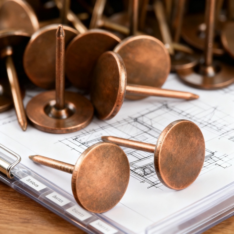 Chrome bronze flat head nails, – Woodworking Projects Art recenzja i cena