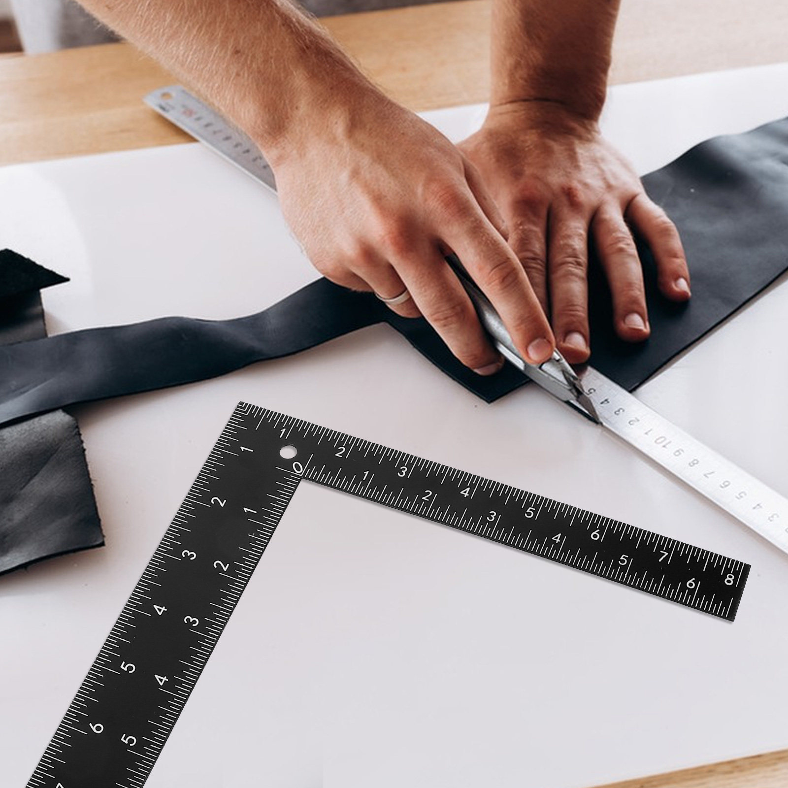 Black L Ruler Professional Ste – Woodworking Carpenter recenzja i cena