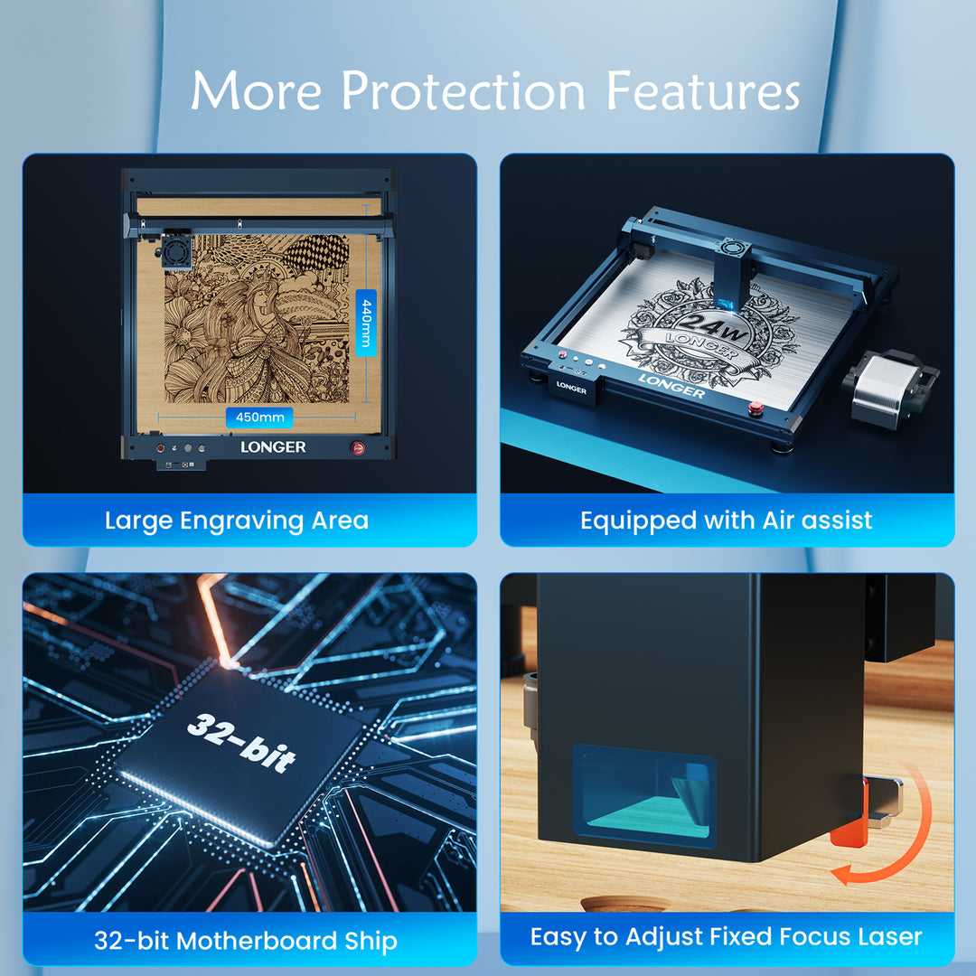 LONGER Laser B1 40W Engraver C – Woodworking App recenzja i cena