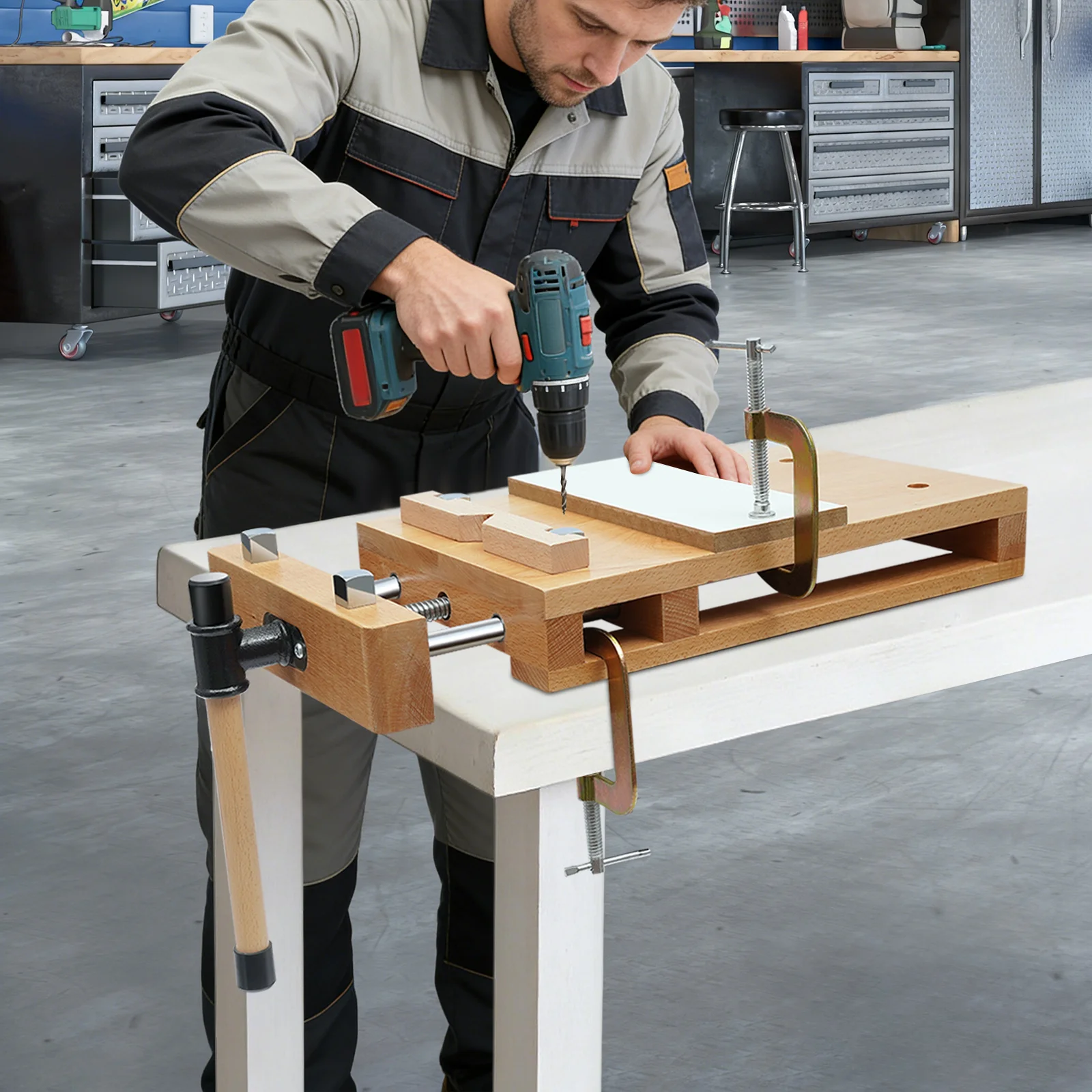 Wood Workbench, Heavy Duty Bir – Woodworking Vise For Workbench recenzja i cena