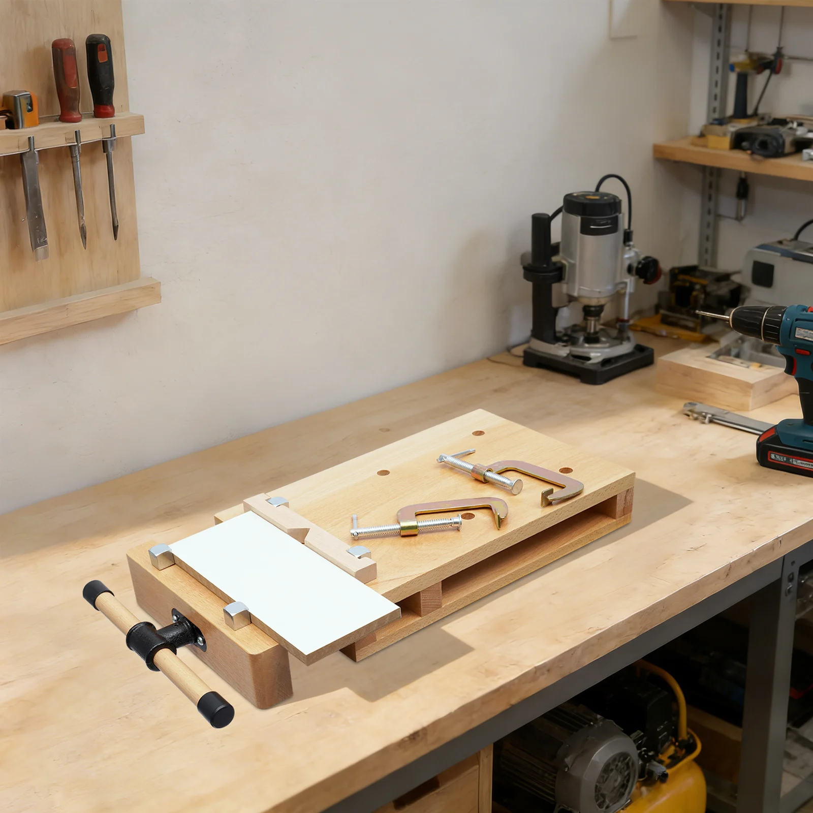 Wood Workbench, Heavy Duty Bir – Woodworking Vise For Workbench recenzja i cena