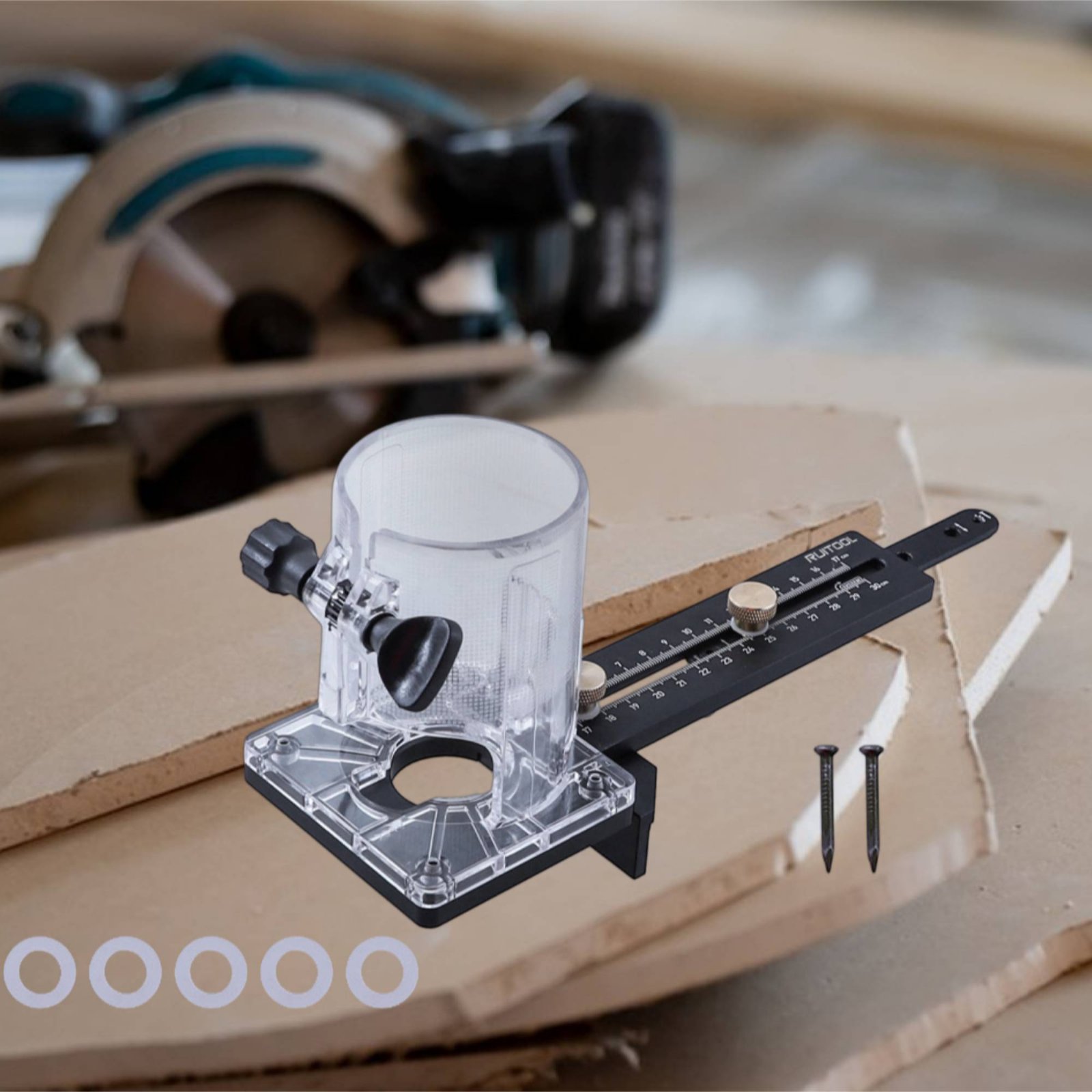 Router Circle Cutting Jig Mult – Woodworking Carpenter recenzja i cena